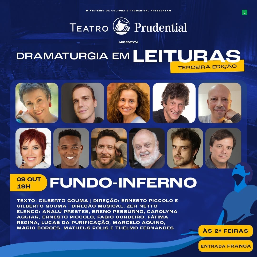 Pôster de divulgação - Leitura Dramatizada Fundo-Inferno