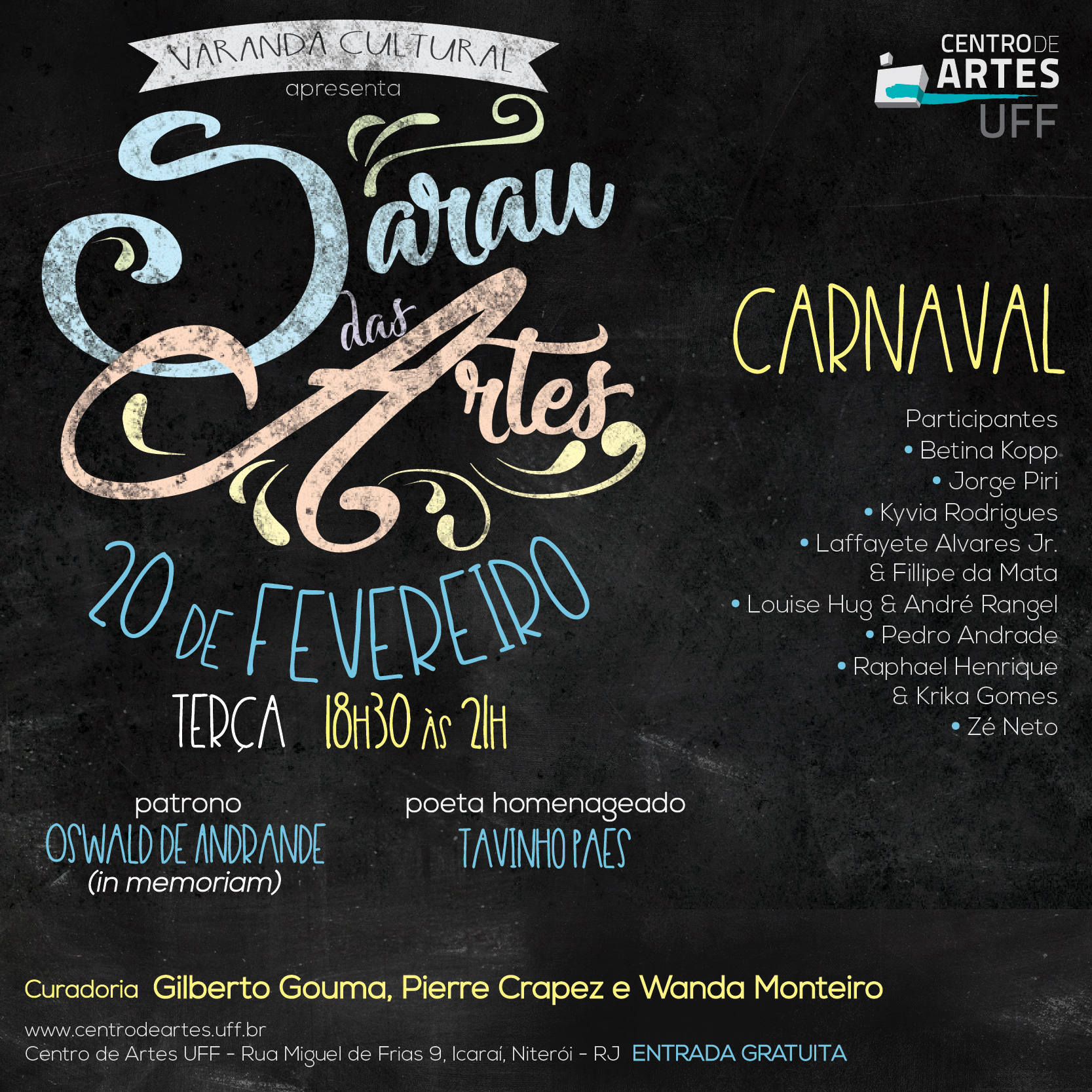 Banner Sarau das Artes 2