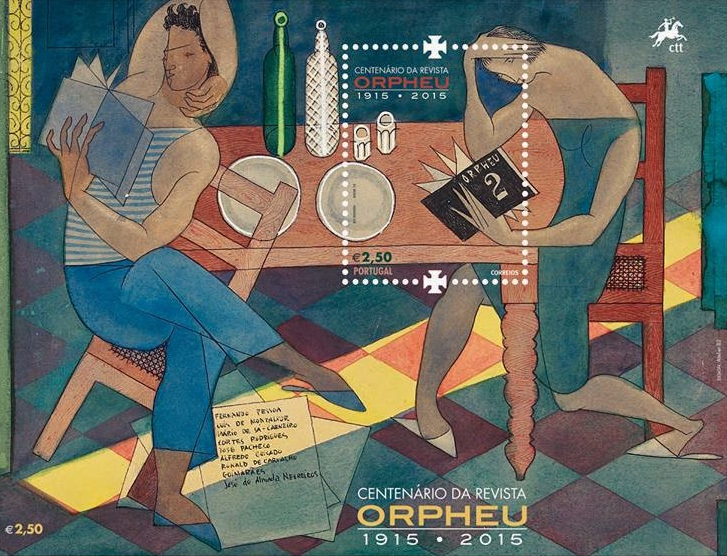Selo comemorativo Centenário de Orpheu